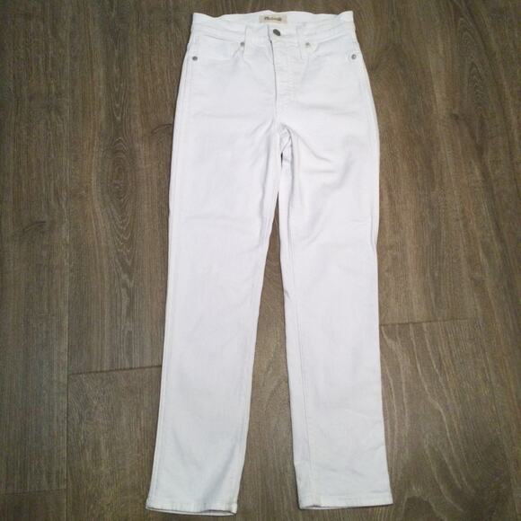 Madewell Stovepipe Jeans white size 24 MC636 - Picture 3 of 8